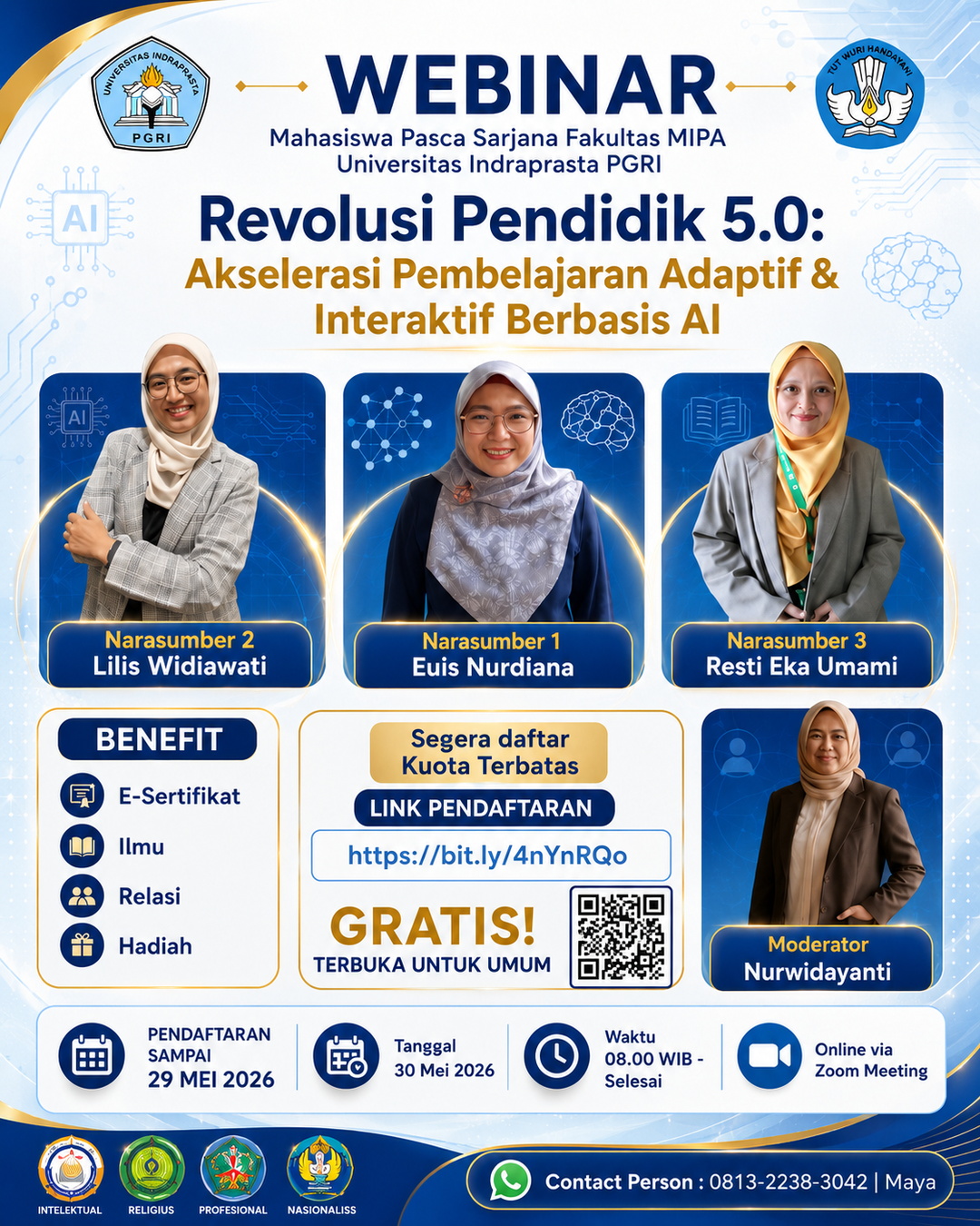 Webinar Revolusi Pendidik 5.0 Bahas Akselerasi Pembelajaran Adaptif Berbasis AI