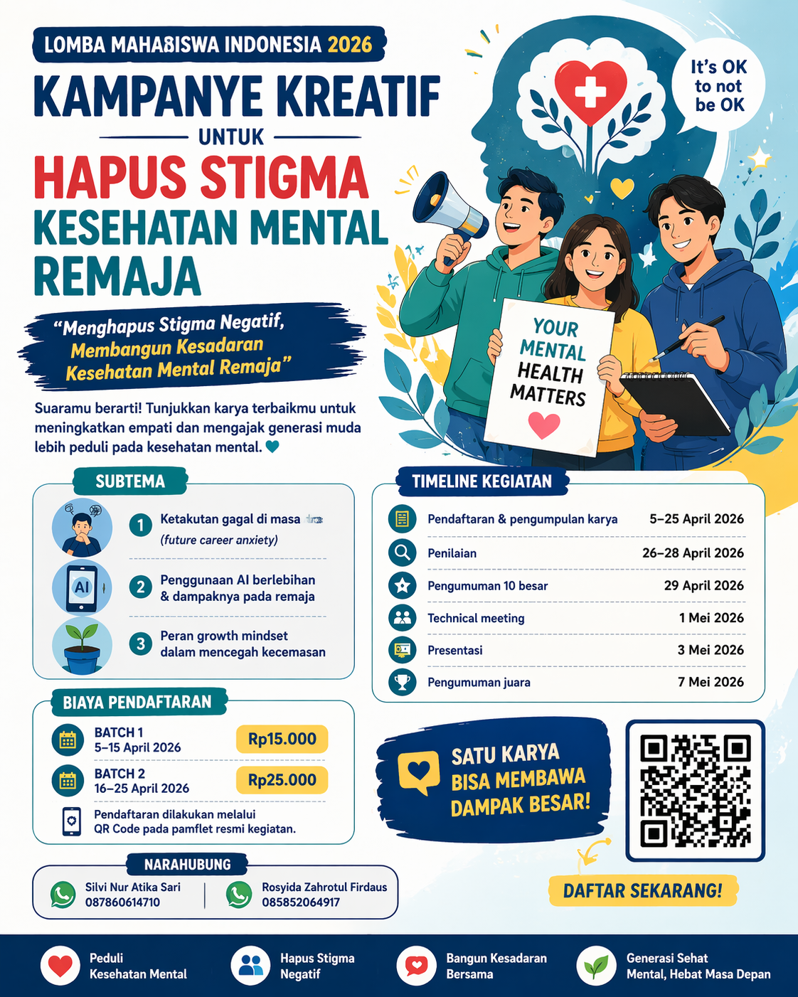 Lomba Mahasiswa Indonesia 2026: Kampanye Kreatif untuk Hapus Stigma Kesehatan Mental Remaja