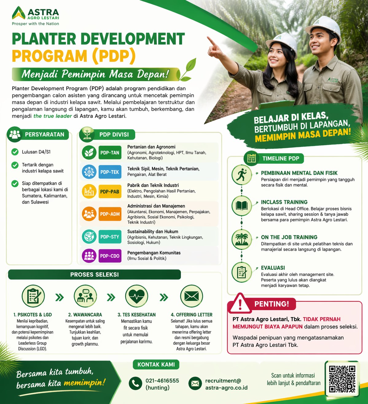 Program Pengembangan Planter di PT Astra Agro Lestari Tbk – Menjadi Pemimpin Masa Depan